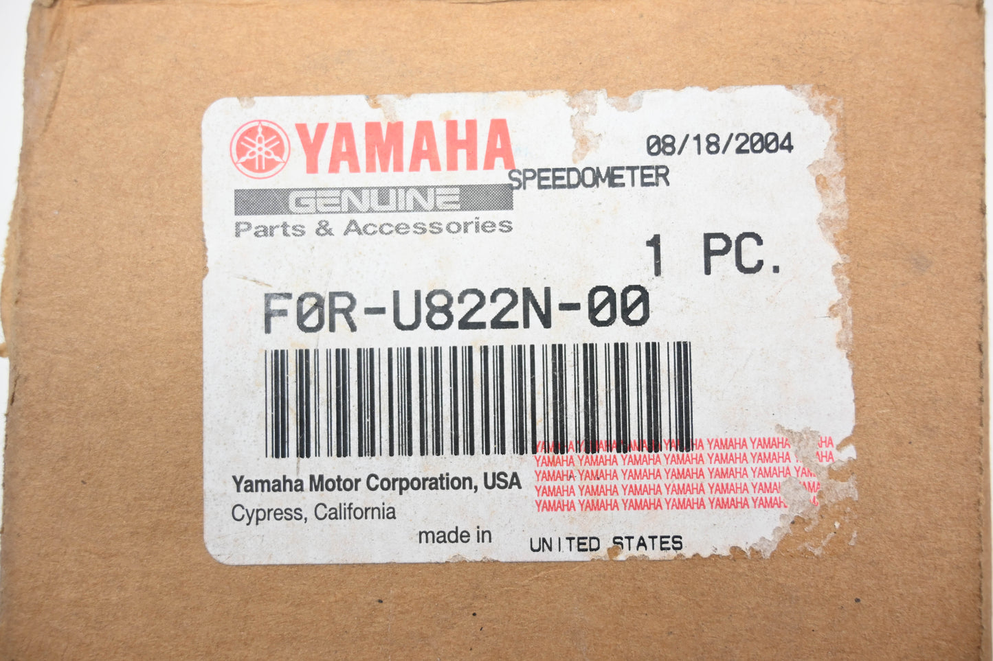 New OEM Yamaha F0R-U822N-00-00 Speedometer NOS