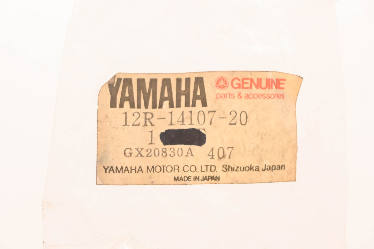 New OEM Yamaha 12R-14107-20-00 Needle Valve Kit NOS