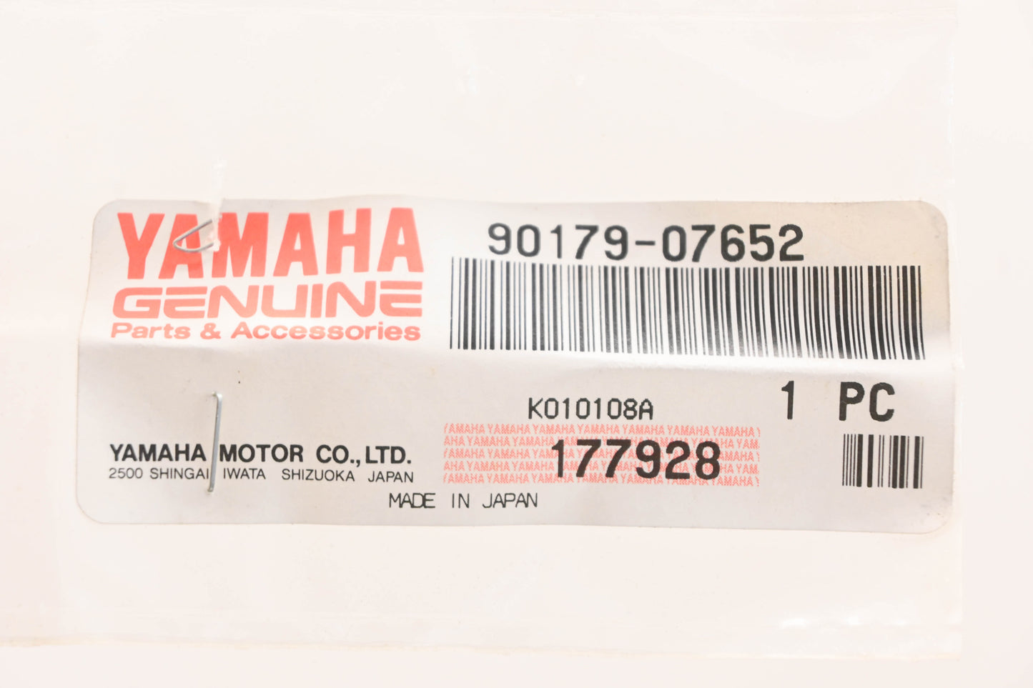 New OEM Yamaha 90179-07652-00 Nuts Qty 2 NOS