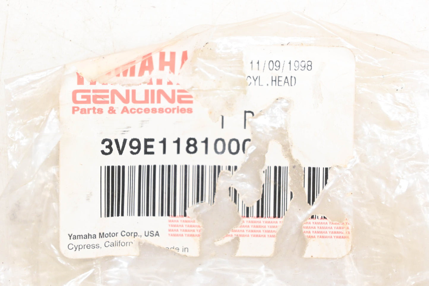 New OEM Yamaha 3V9-E1181-00-00 Cylinder Head Gasket NOS