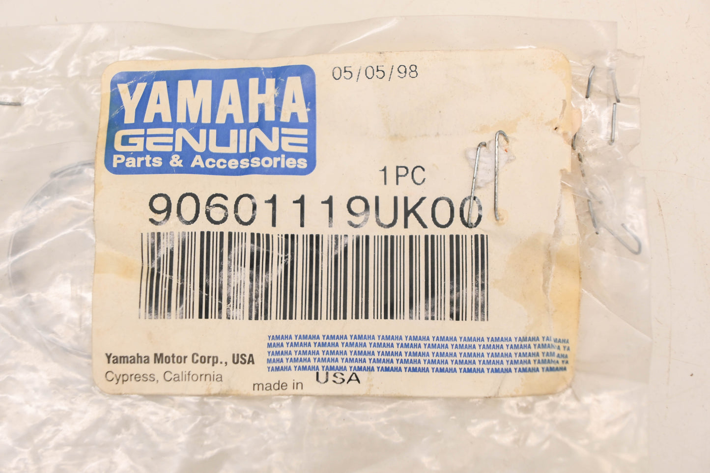 New OEM Yamaha 90601-119UK-00 Hose Band Clamp NOS