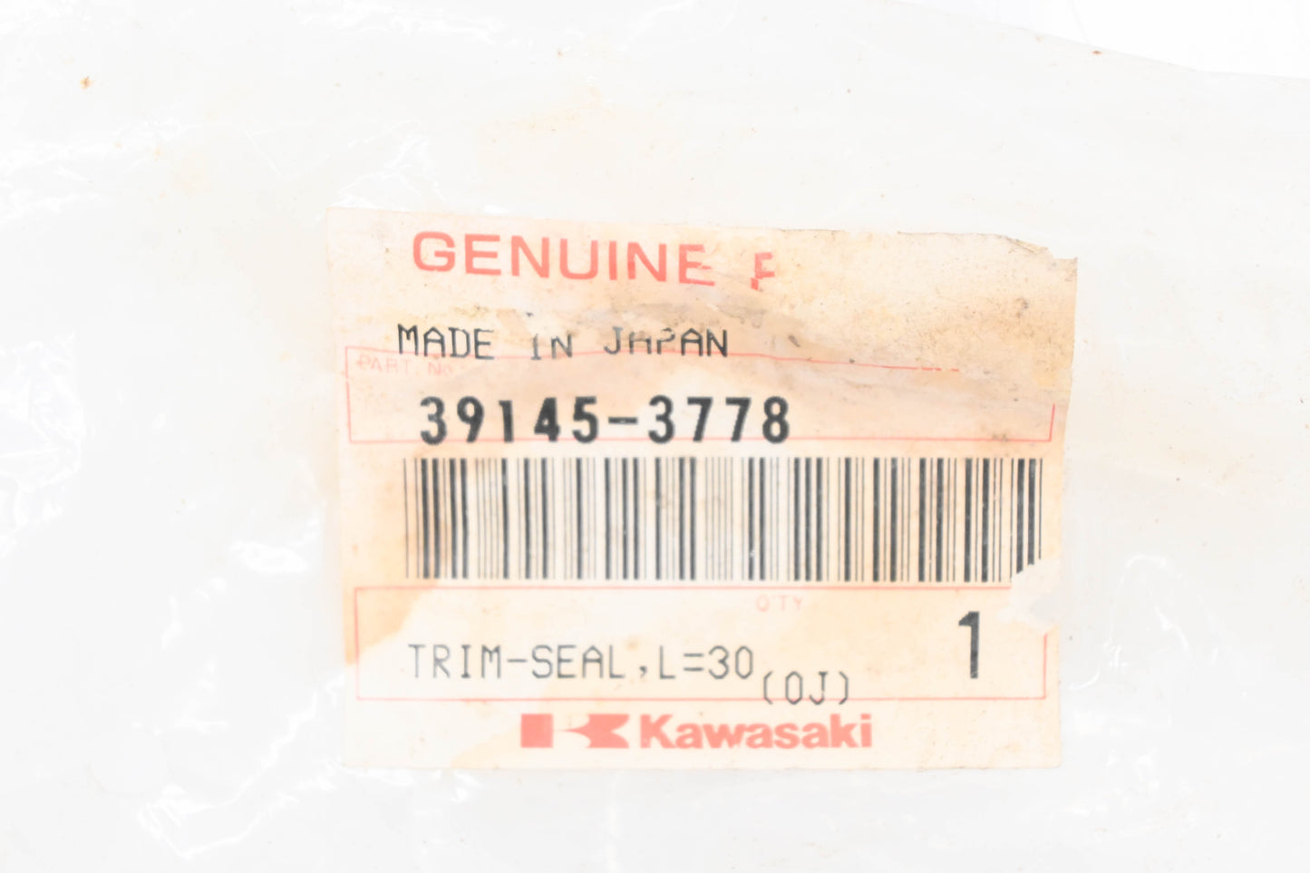 New OEM Kawasaki 39145-3778 Trim Seal Strip NOS