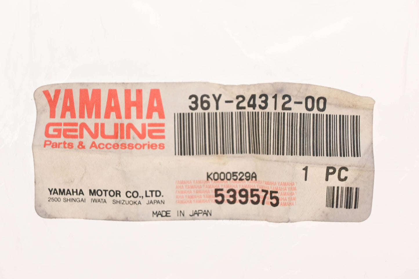 New OEM Yamaha 36Y-24312-00-00 Fuel Tank Line Hose NOS