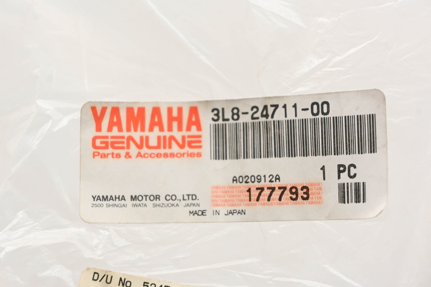 New OEM Yamaha 3L8-24711-00-00 Yamahopper Single Seat Cover NOS