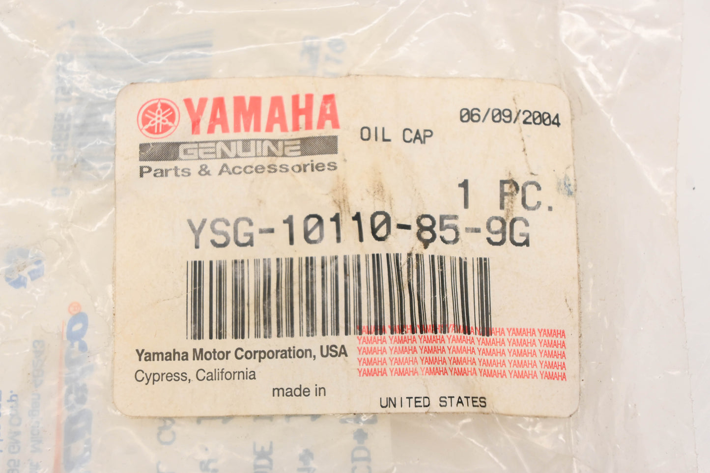 New OEM Yamaha YSG-10110-85-9G, FC140, 10110859 Oil Fill Cap NOS