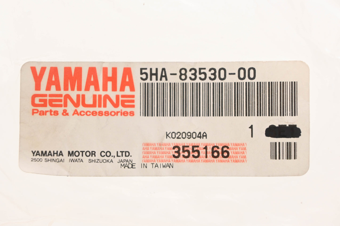New OEM Yamaha 5HA-83530-00-00 Pilot Light Assembly NOS
