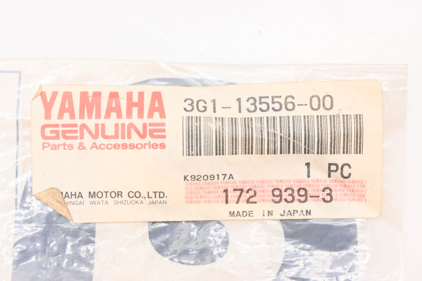 New OEM Yamaha 3G1-13556-00-00 Manifold Intake Gasket NOS