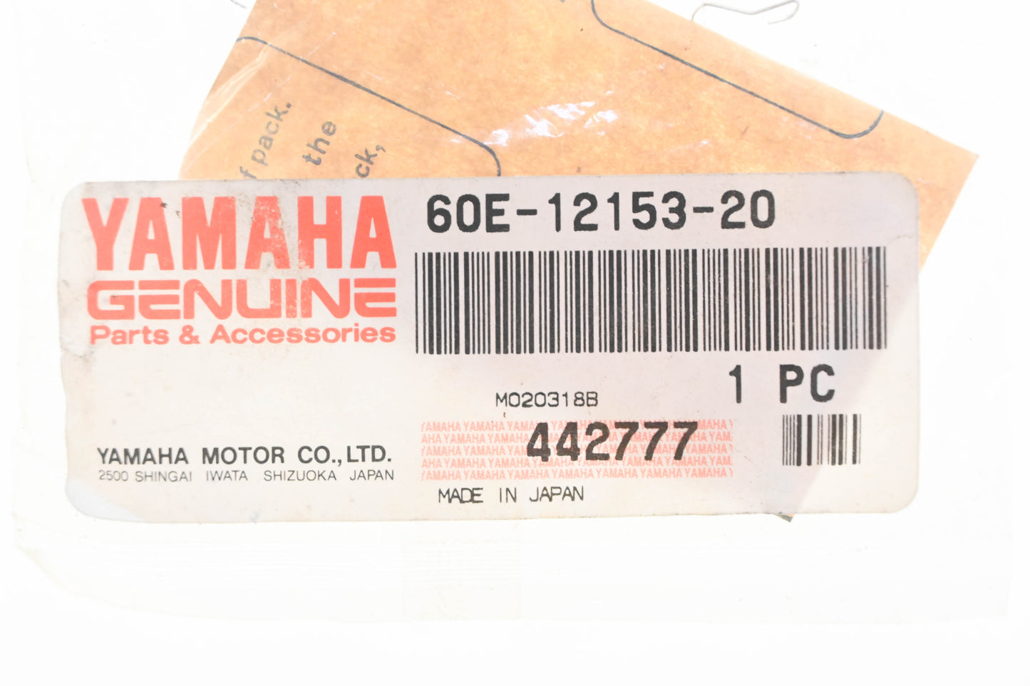 New OEM Yamaha 60E-12153-20-00 Valve Lifter Bucket NOS