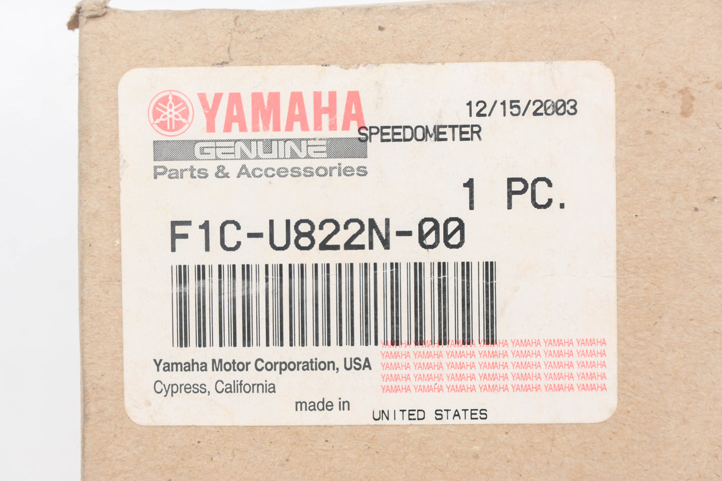 New OEM Yamaha F1C-U822N-00-00 Speedometer 60mph NOS