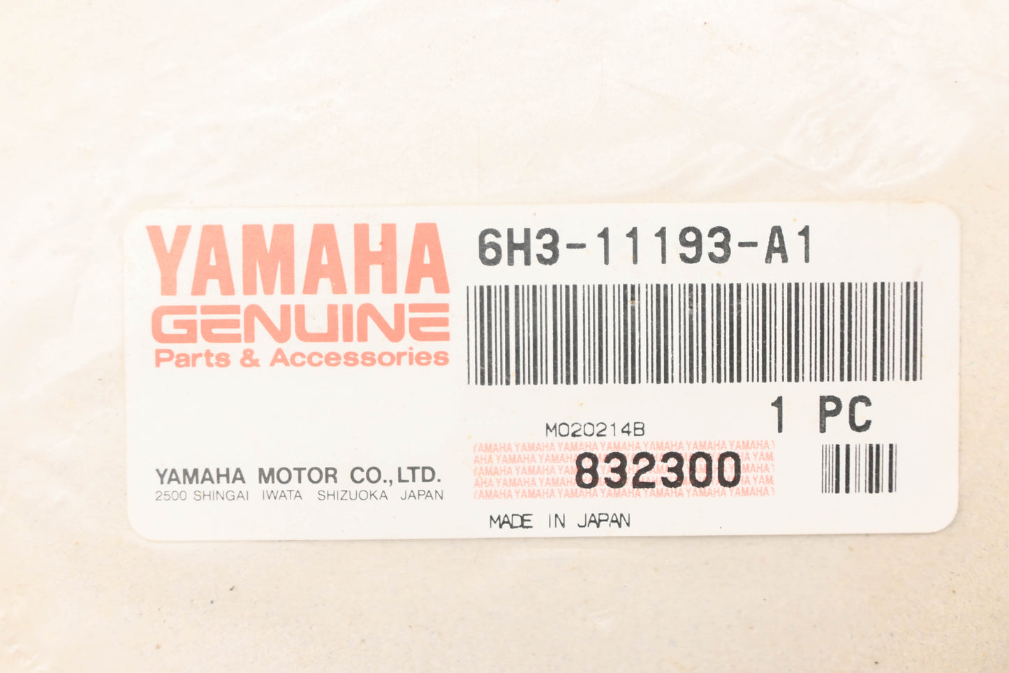 New OEM Yamaha 6H3-11193-A1-00 Head Cover Gasket NOS
