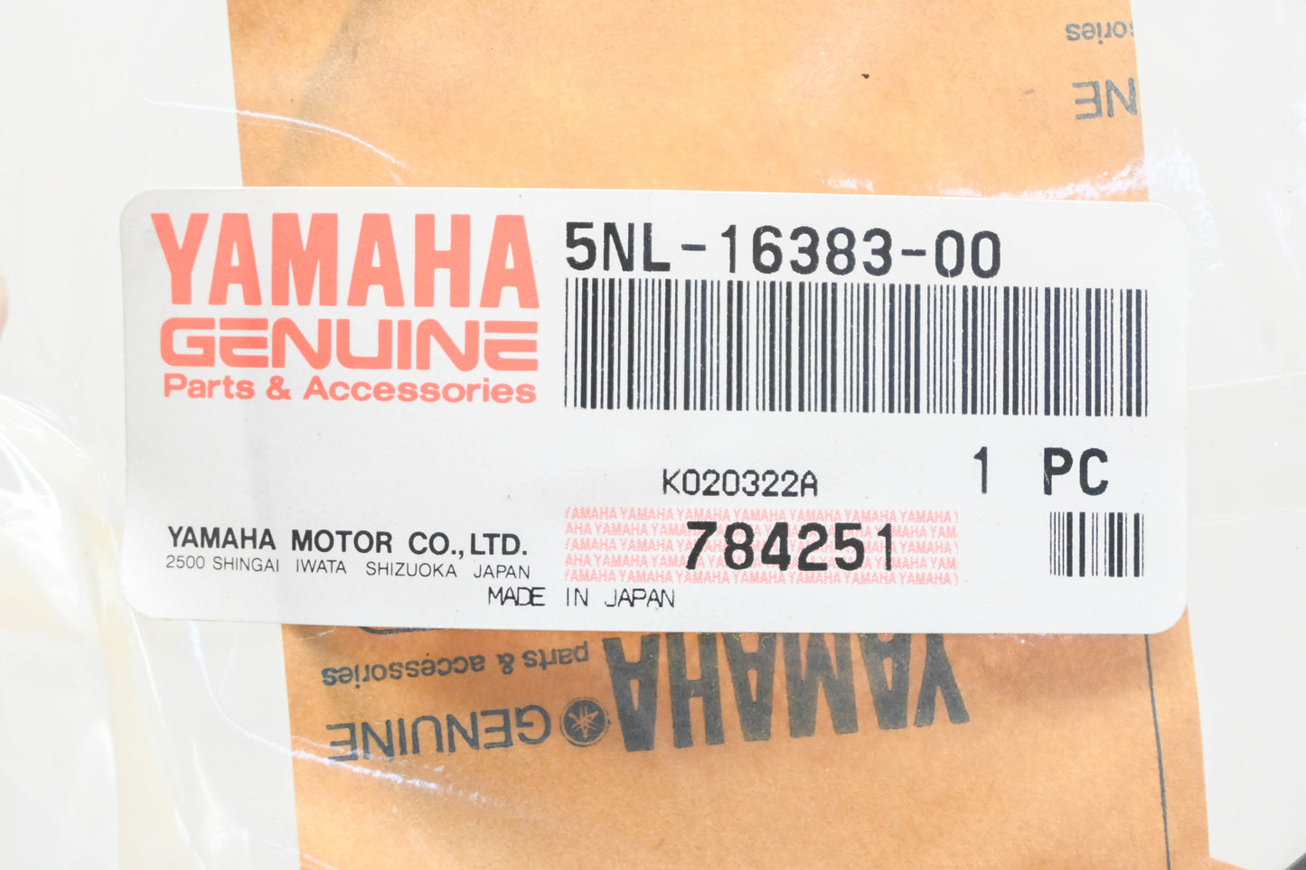 New OEM Yamaha 5NL-16383-00-00 Clutch Boss Spring NOS