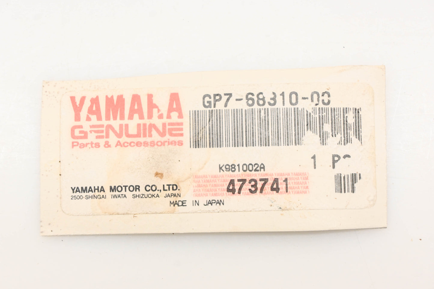 New OEM Yamaha GP7-68310-00-00 Stop Switch Assembly With Lanyard NOS