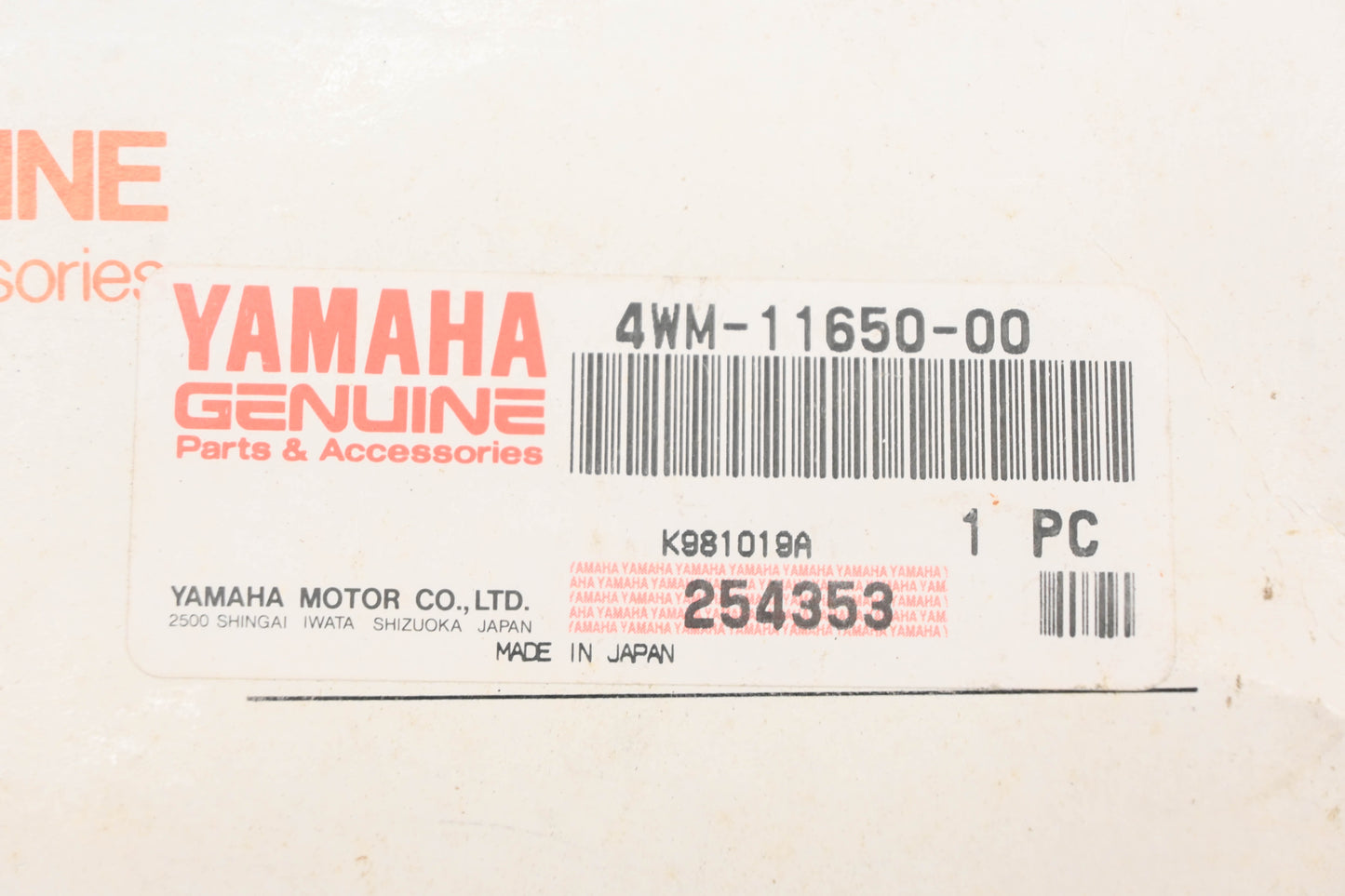 New OEM Yamaha 4WM-11650-00-00 Connecting Rod Assembly NOS