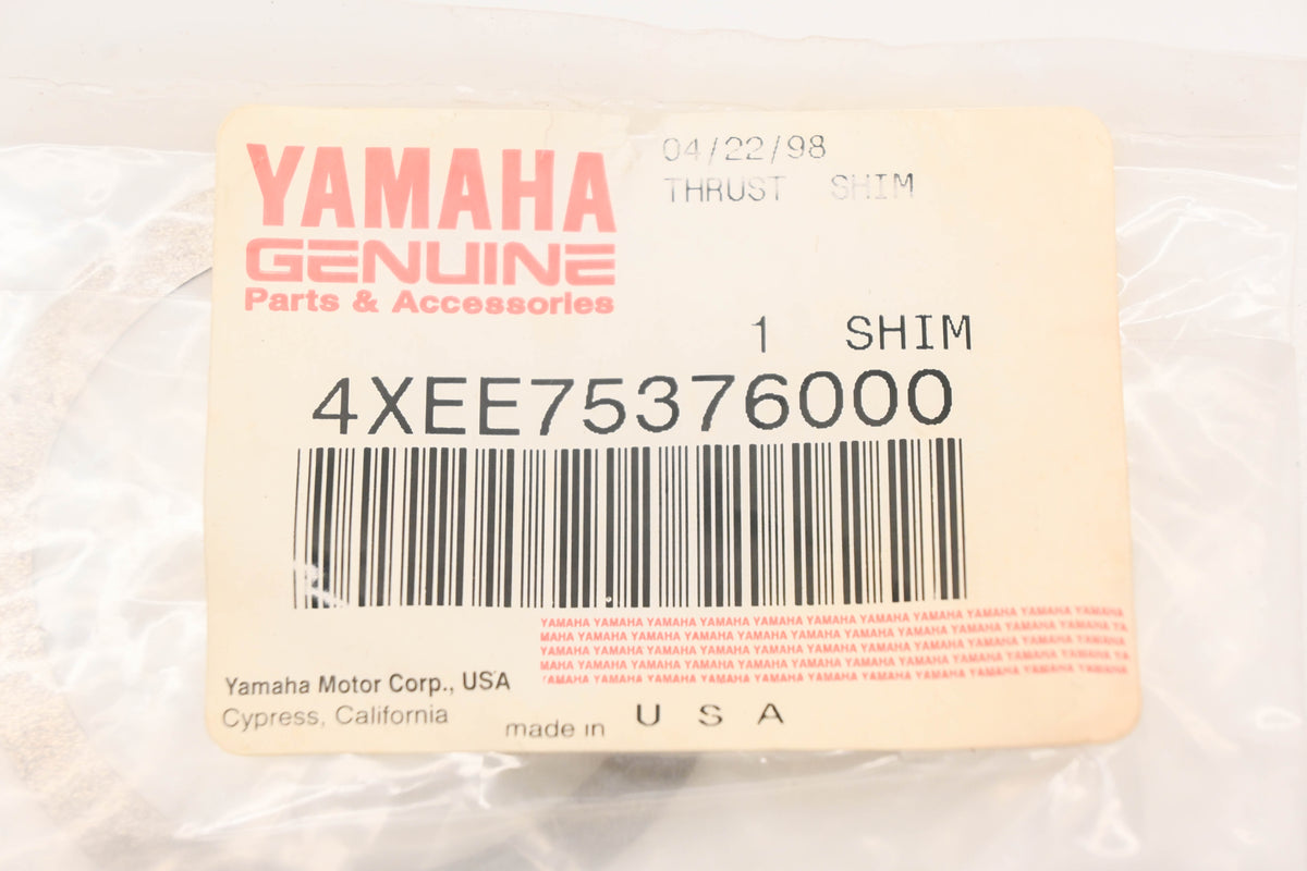 New OEM Yamaha 4XE-E7537-60-00 Thrust Shim .60mm NOS