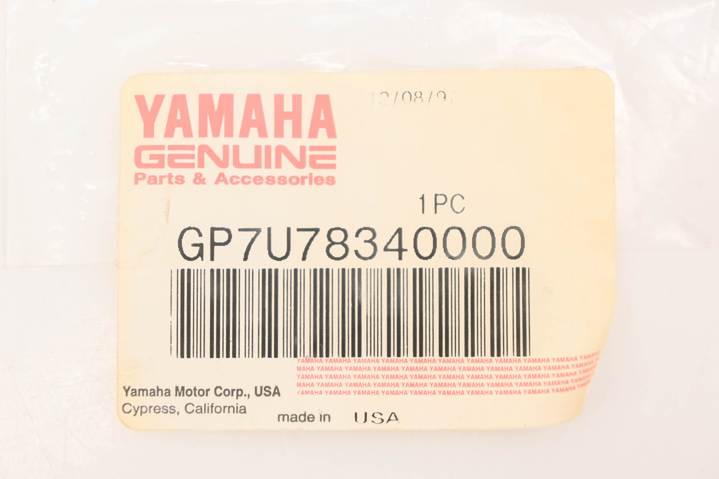 New OEM Yamaha GP7-U7834-00-00 Fuel Filler Packing Gasket NOS