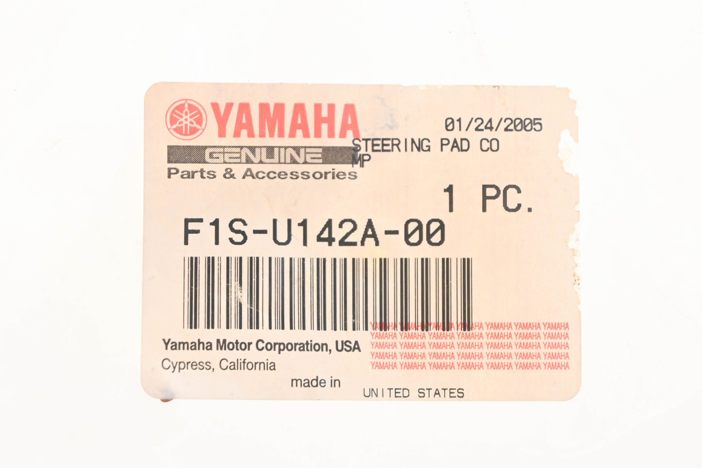 New OEM Yamaha F1S-U142A-00-00 Grey Handlebar Cover NOS