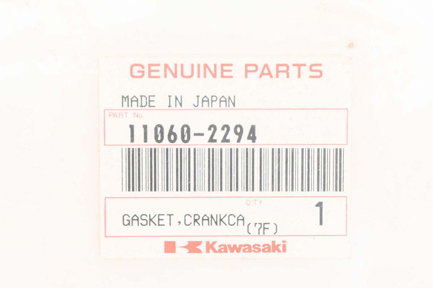 New OEM Kawasaki 11060-2294 Crankcase Cover Gasket NOS