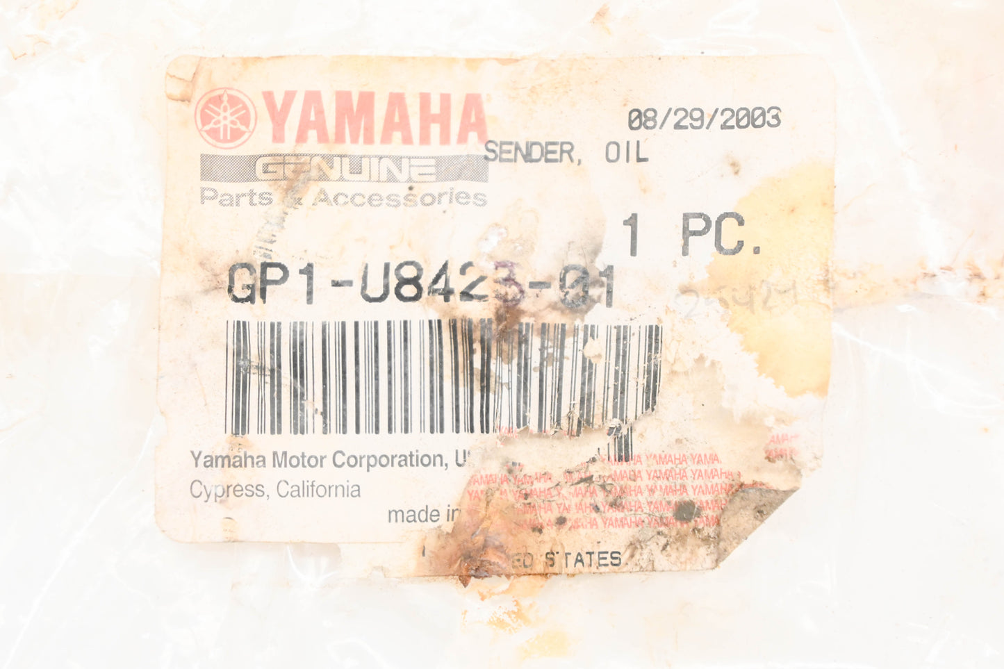 New OEM Yamaha GP1-U8423-01-00 Oil Sender Unit NOS