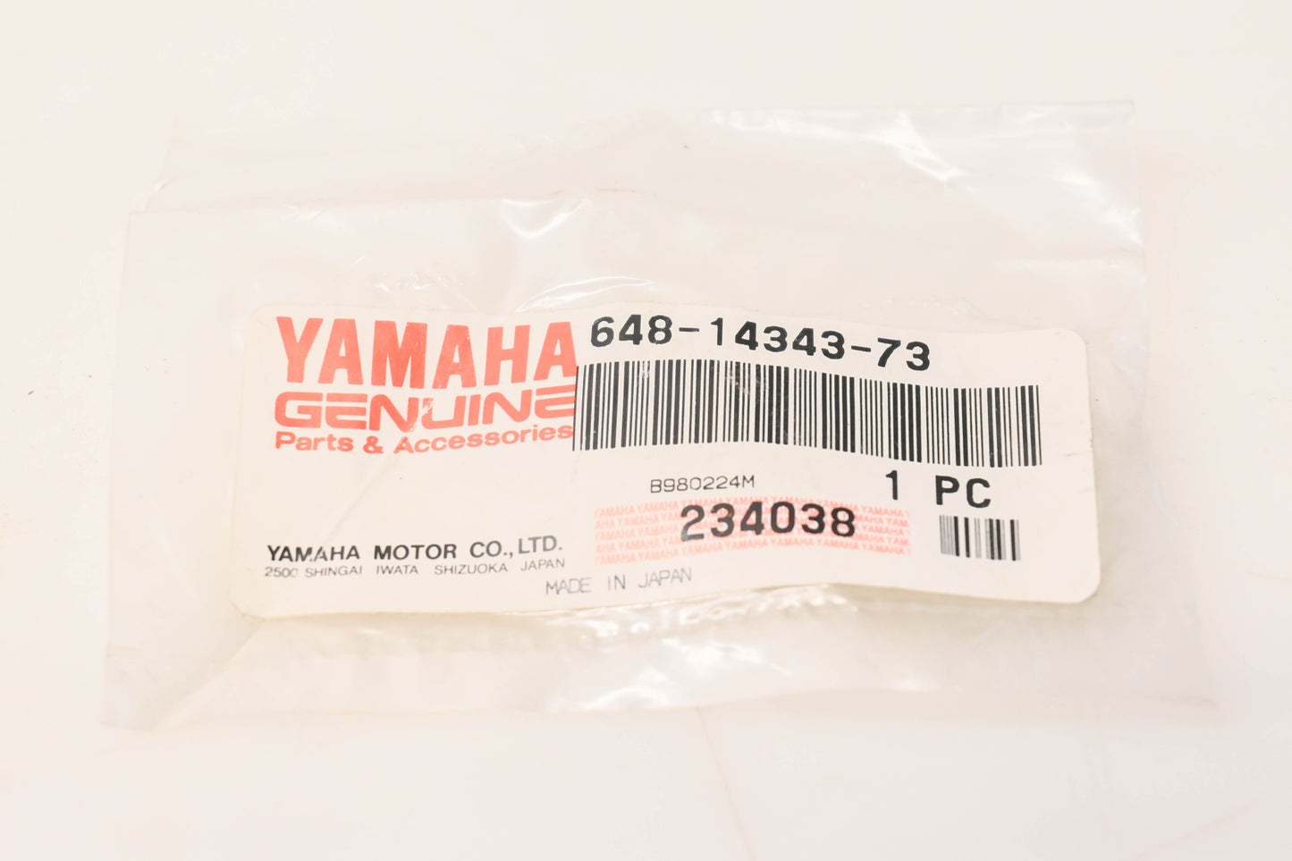 New OEM Yamaha 648-14343-73-00 Main Jet NOS