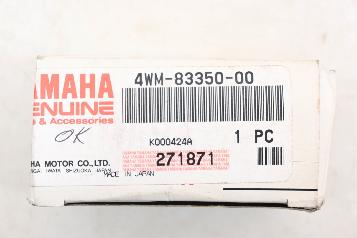 New OEM Yamaha 4WM-83350-00-00 Denso 12.8v 27wx2+3.4w Turn Signal Relay NOS