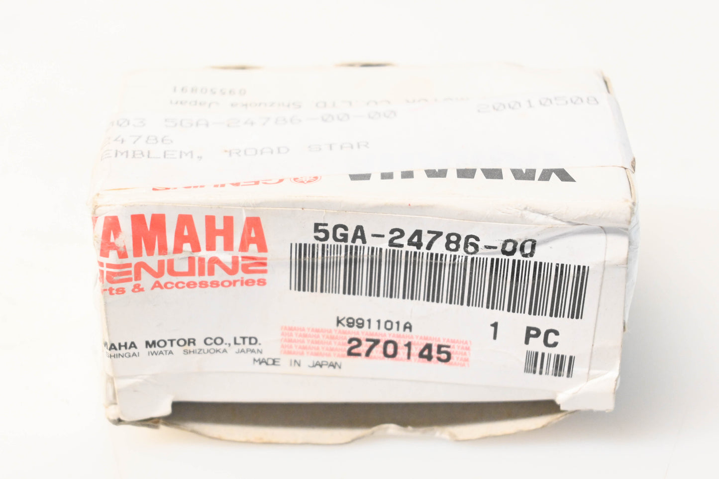 New OEM Yamaha 5GA-24786-00-00 Emblem NOS