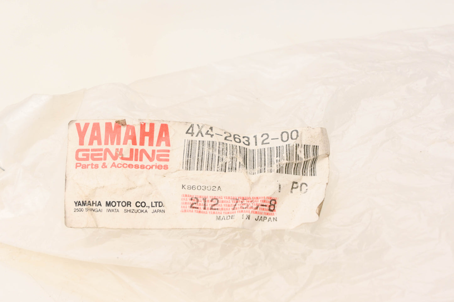 New OEM Yamaha 4X4-26312-00-00 Throttle Cable NOS