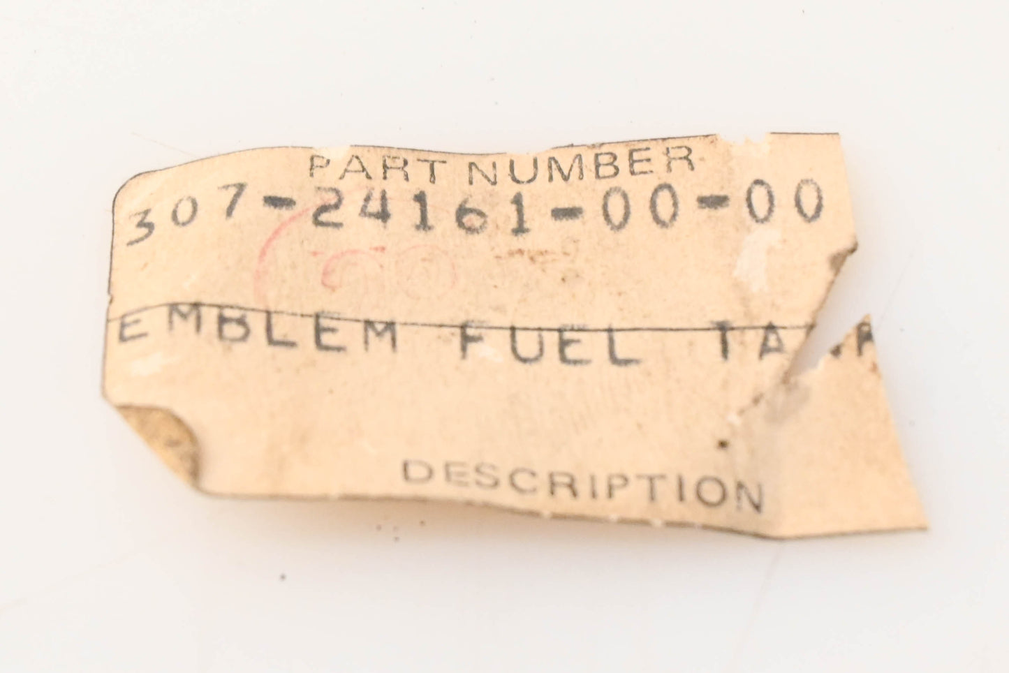 New OEM Yamaha 307-24161-00-00 Emblem NOS