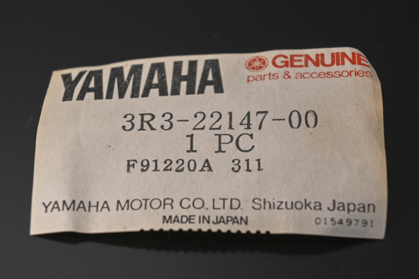 New OEM Yamaha 3R3-22147-00-00 Chain Protector NOS