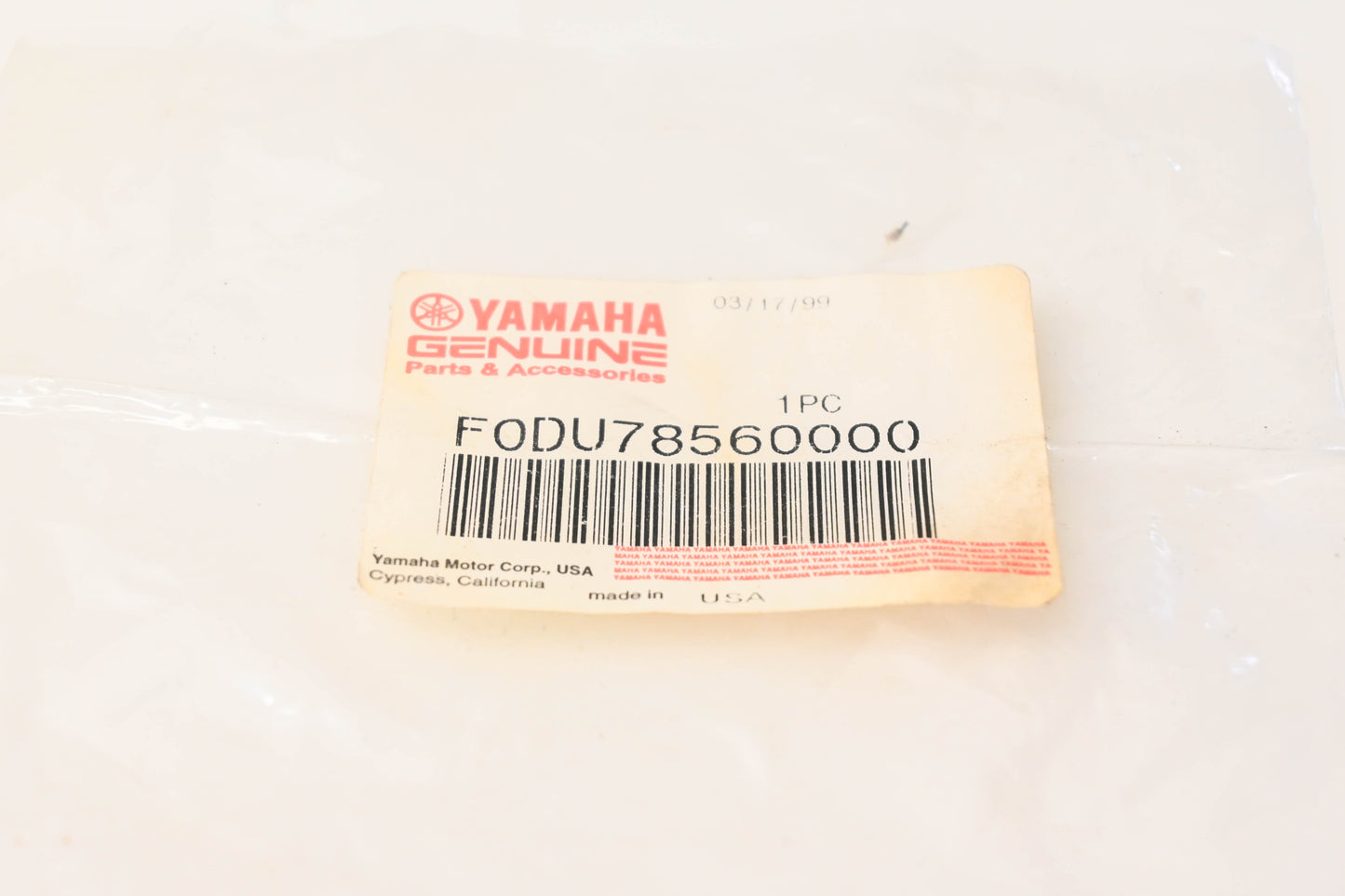 New OEM Yamaha F0D-U7856-00-00 Air Vent Hose NOS