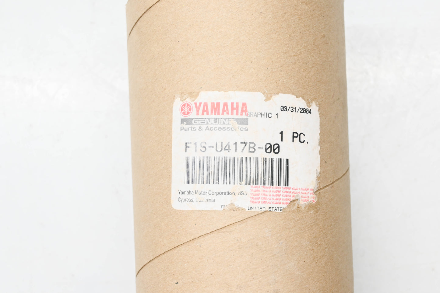 New OEM Yamaha F1S-U417B-00-00 Graphic Decal NOS