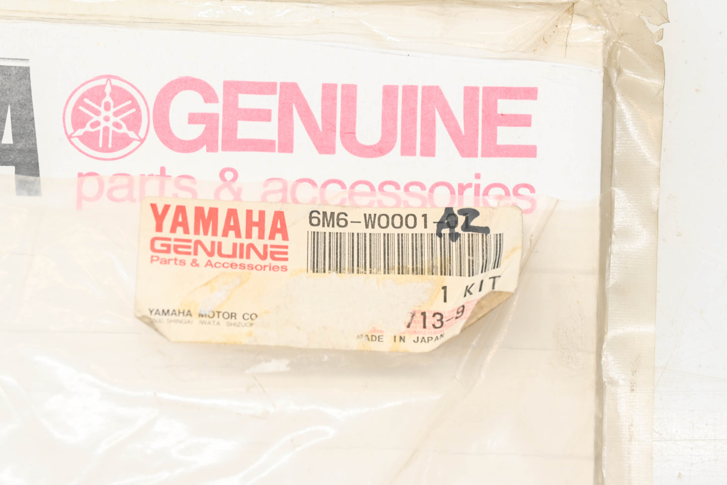 New OEM Yamaha 6M6-W0001-01-00 Gasket Kit NOS