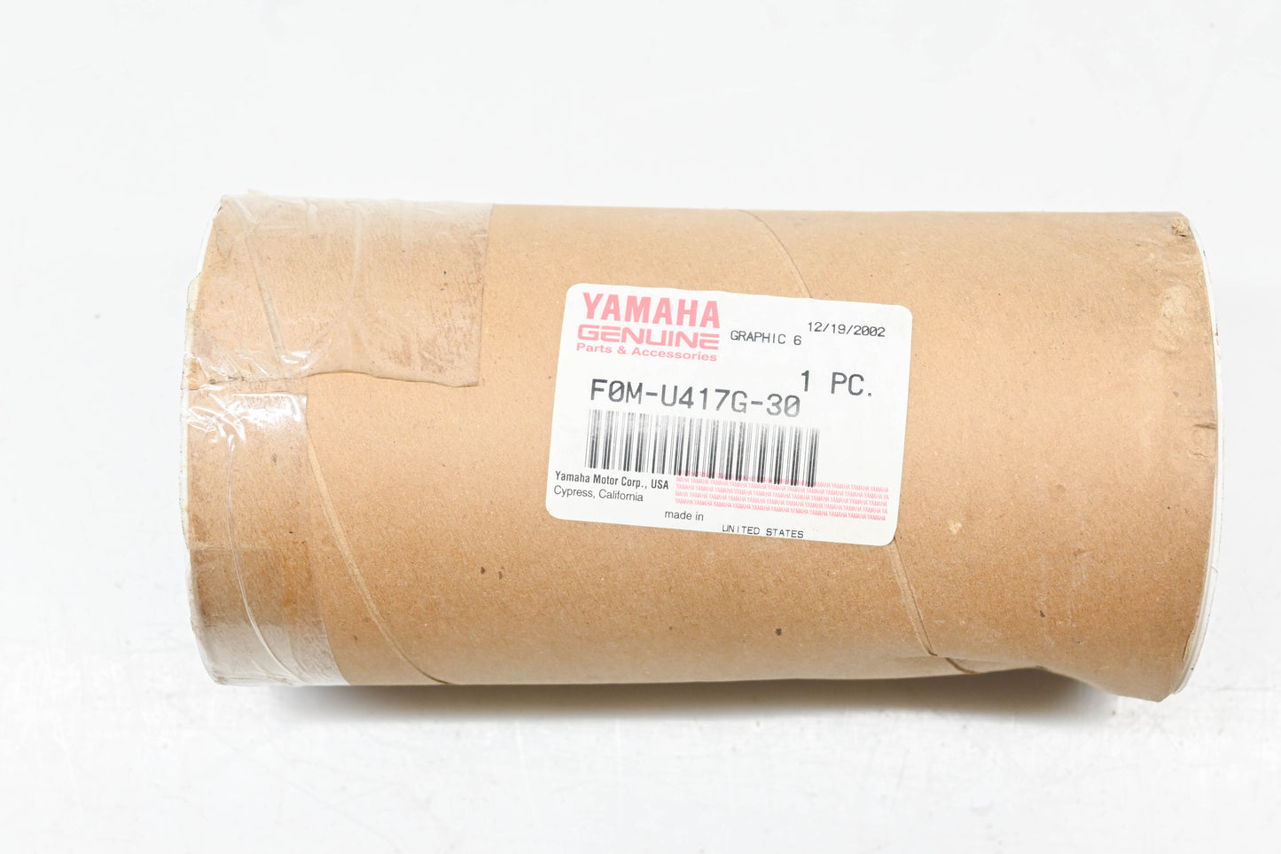 New OEM Yamaha F0M-U417G-30-00 Graphic Decal NOS