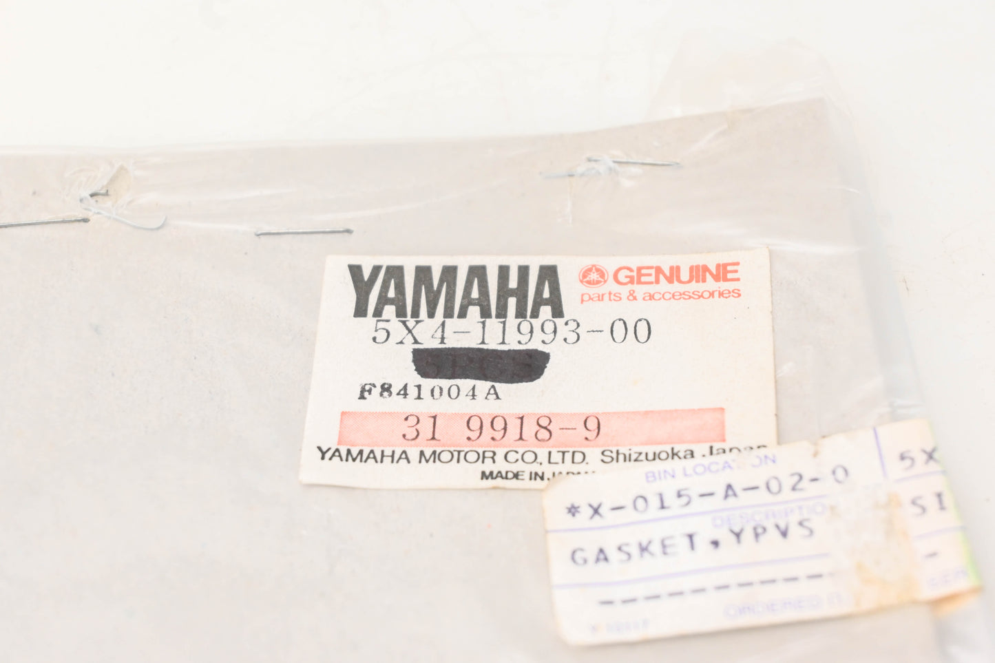 New OEM Yamaha 5X4-11993-00-00 Power Valve Cover Gasket NOS