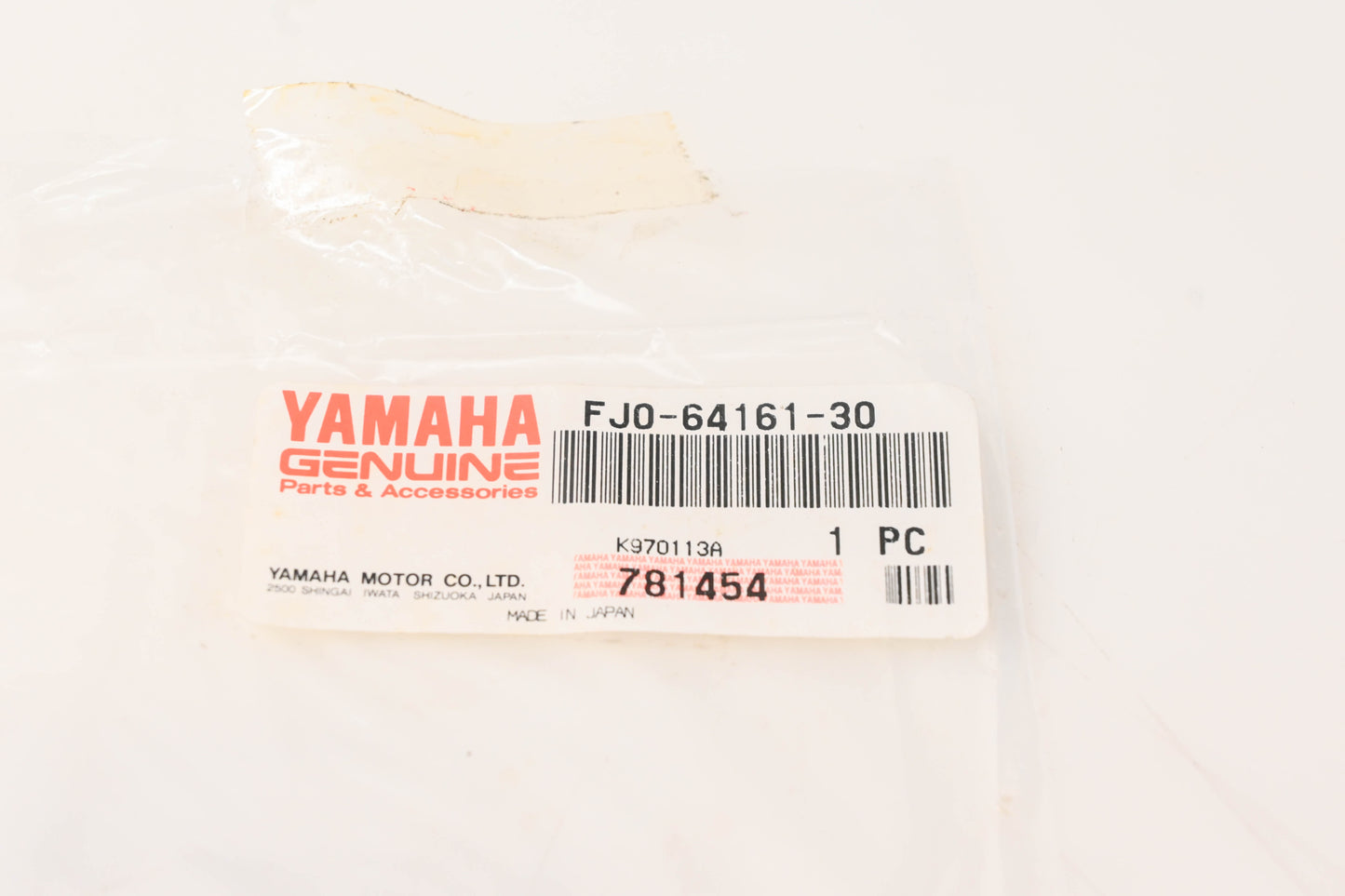 New OEM Yamaha FJ0-64161-30-00 Label Warning NOS