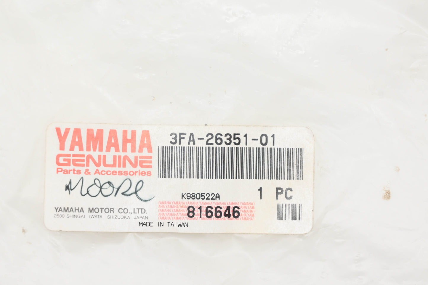 New OEM Yamaha 3FA-26351-01-00 Clutch Cable NOS