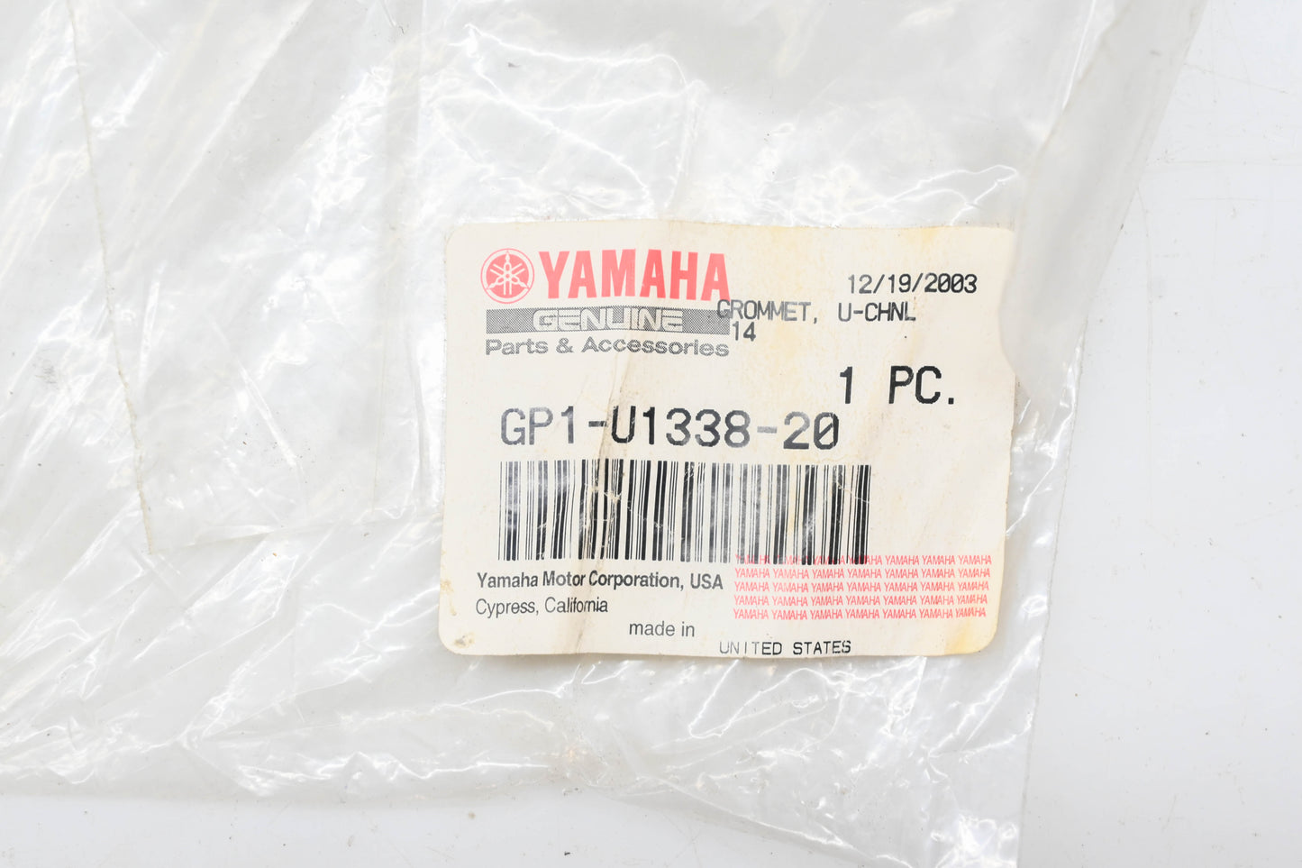 New OEM Yamaha GP1-U1338-20-00 Trim NOS