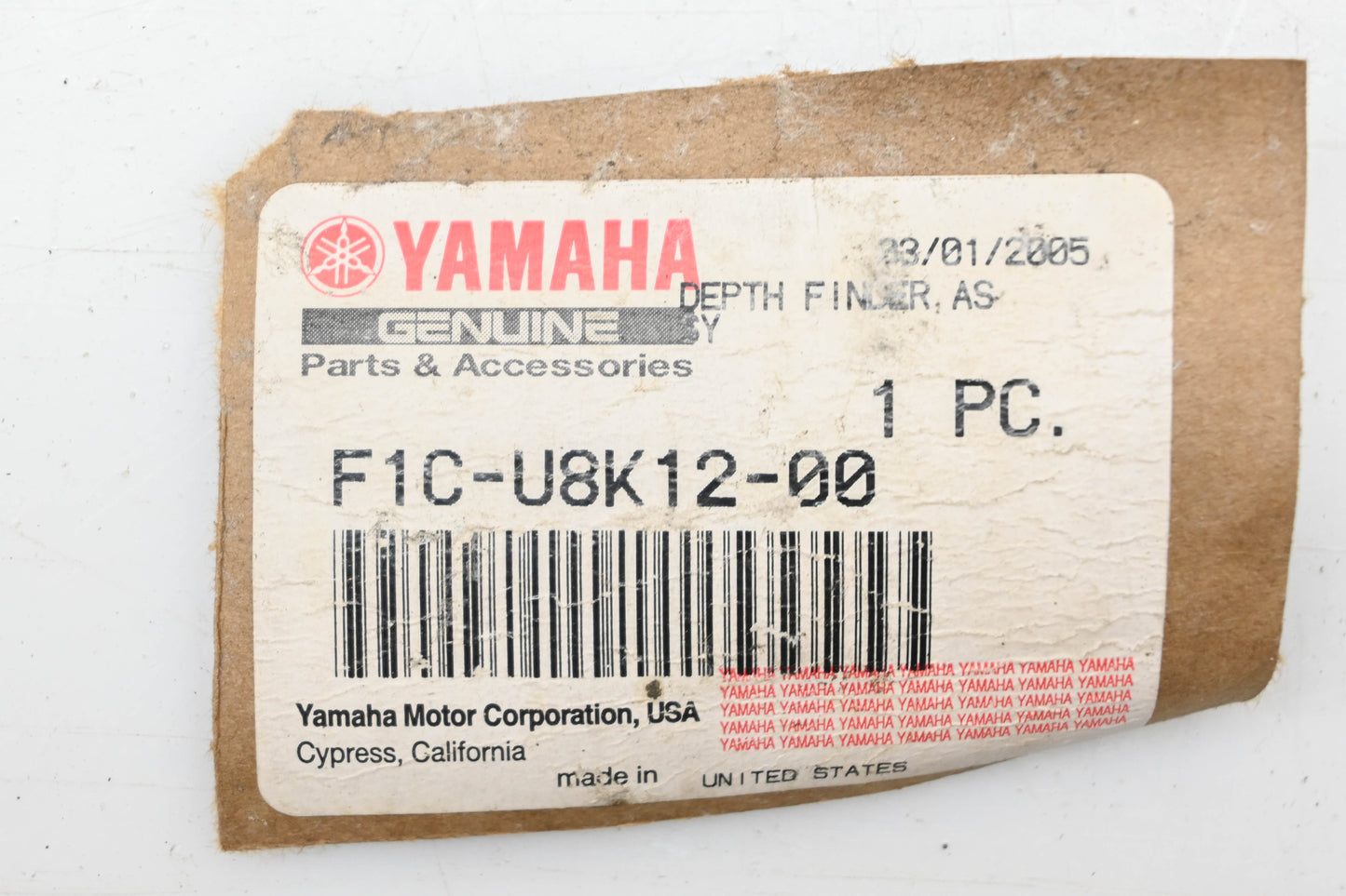 New OEM Yamaha F1C-U8K12-00-00 Depth Finder Gauge NOS