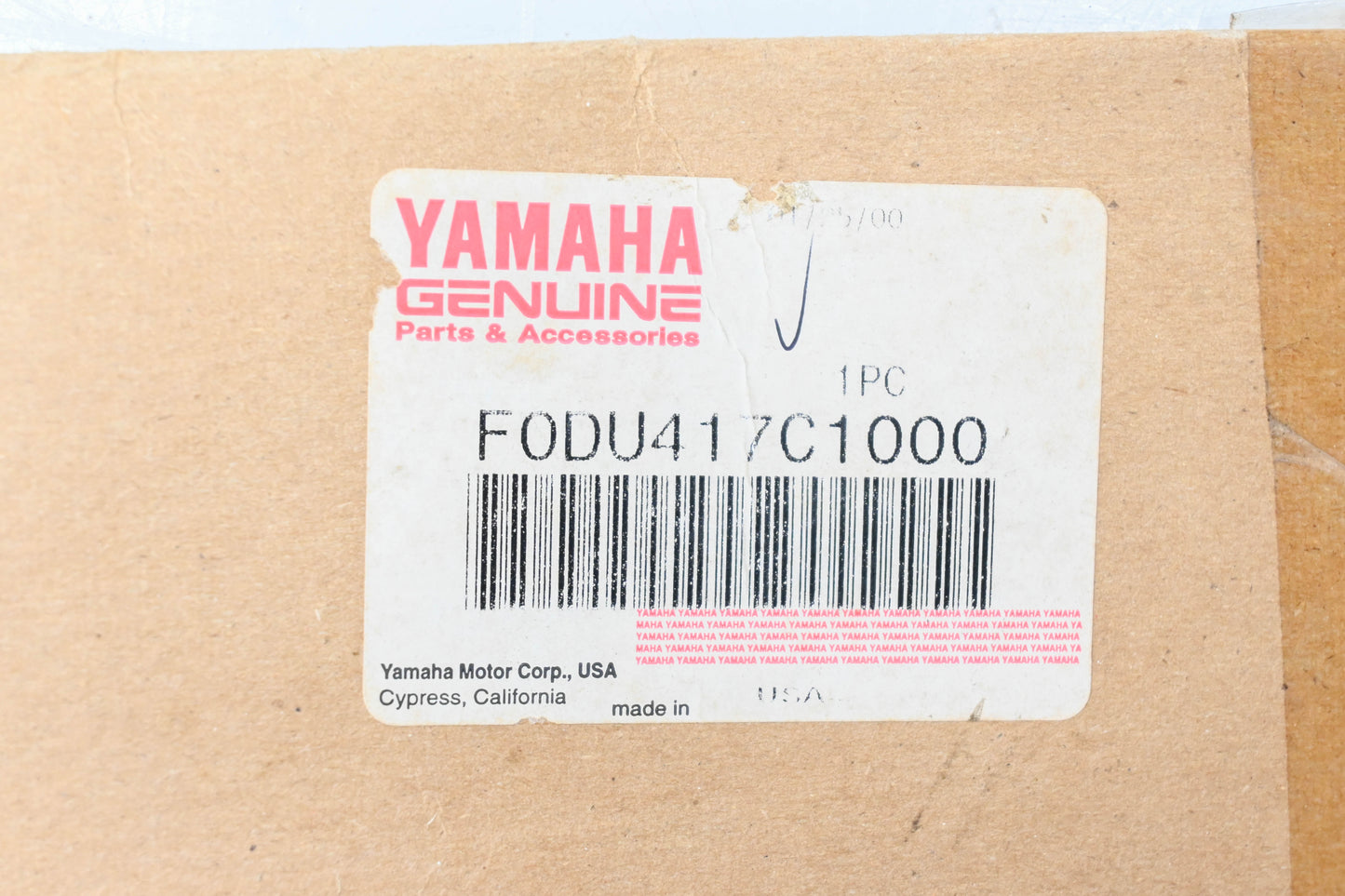New OEM Yamaha F0D-U417C-10-00 Wave Runner Graphic Decal NOS