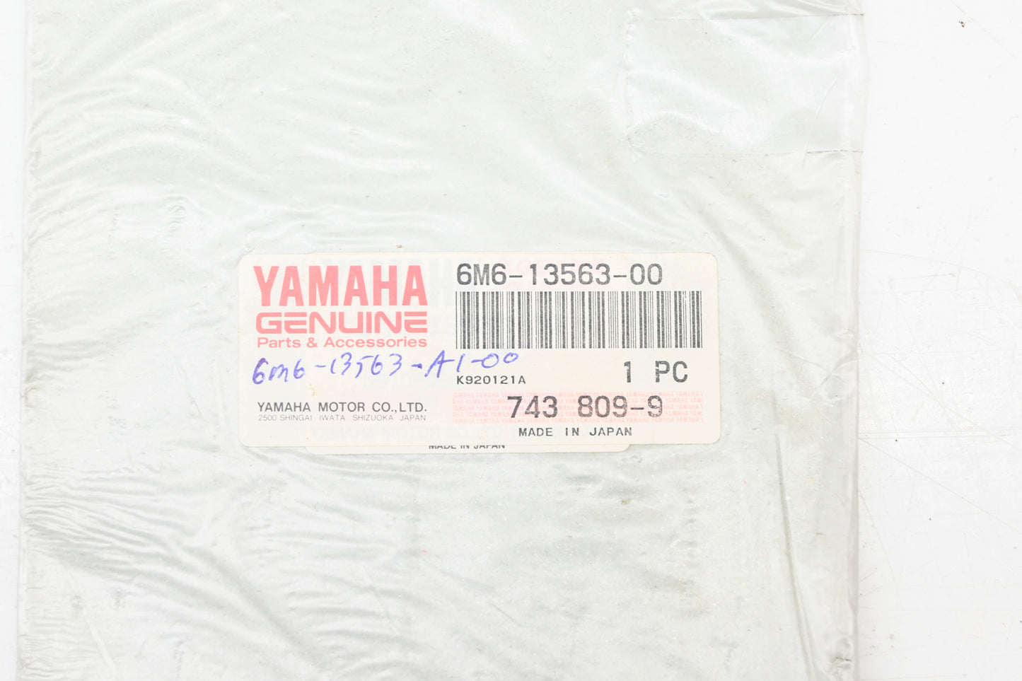 New OEM Yamaha 6M6-13563-00-00 Gasket NOS