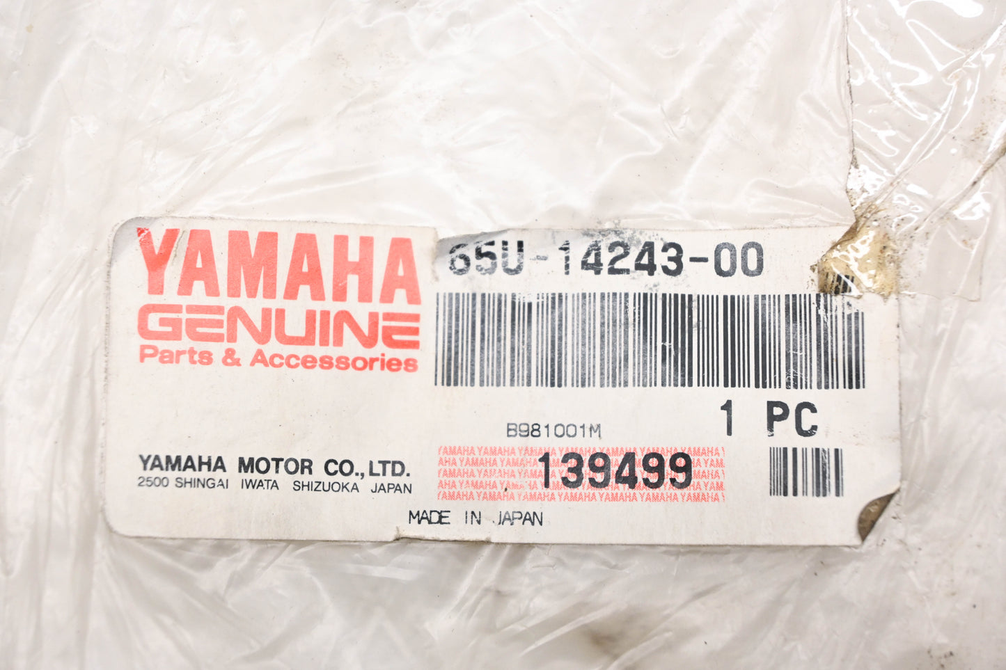 New OEM Yamaha 65U-14243-00-00 Carburetor Plate NOS