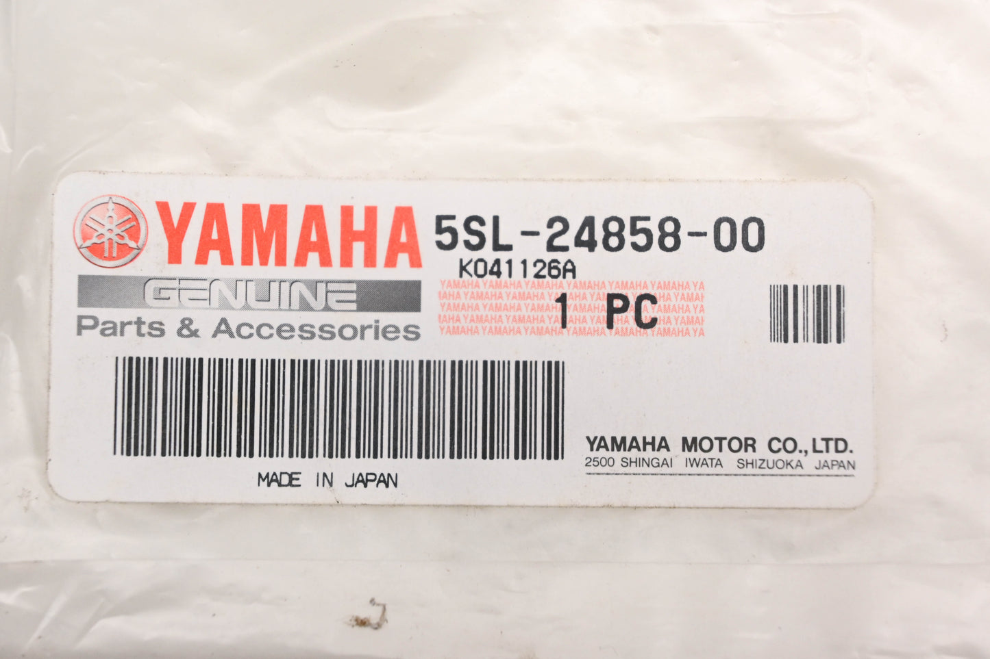 New OEM Yamaha 5SL-24858-00-00 Seal Damper NOS