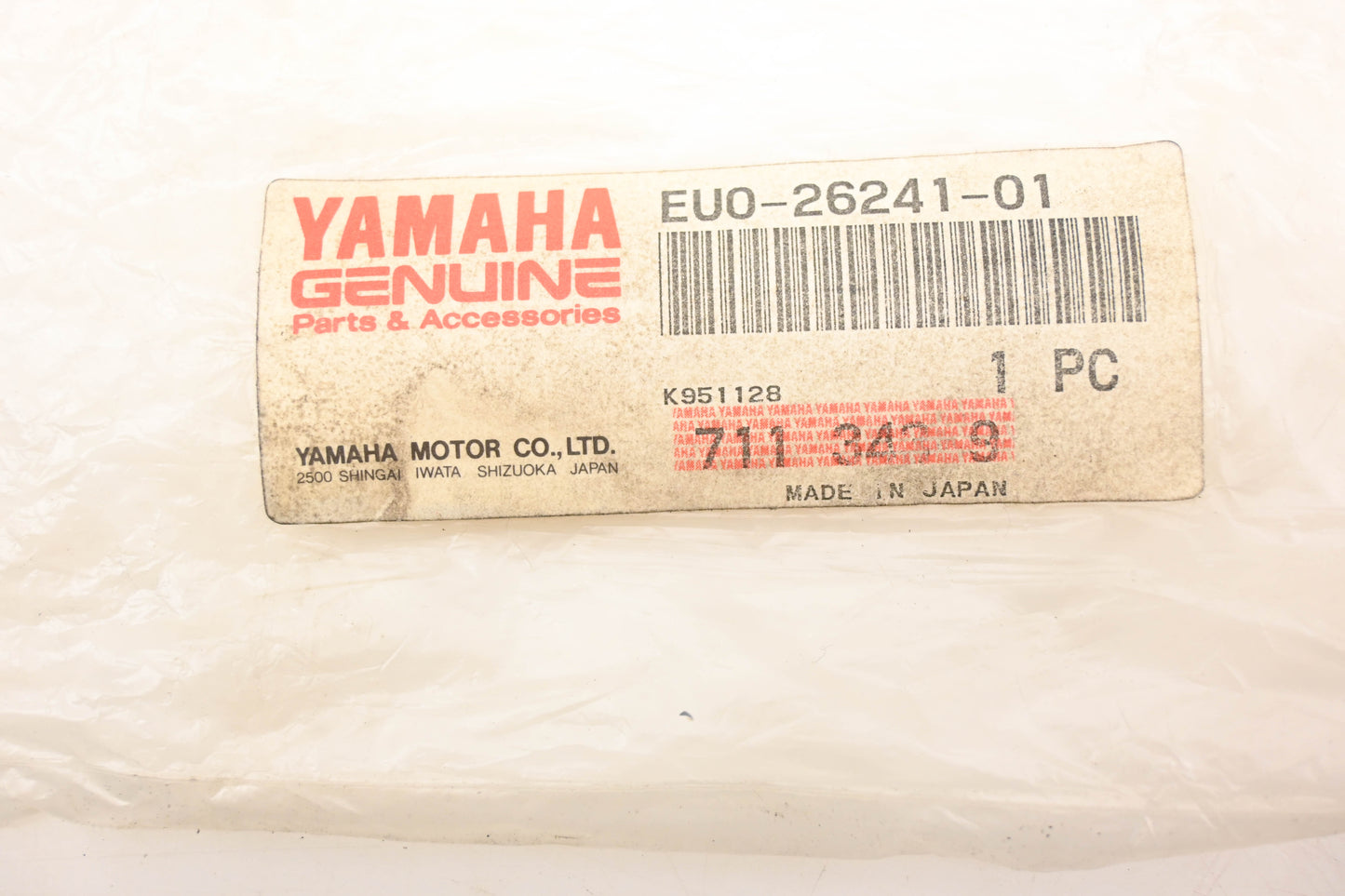 New OEM Yamaha EU0-26241-01-00 Handlebar Grip NOS