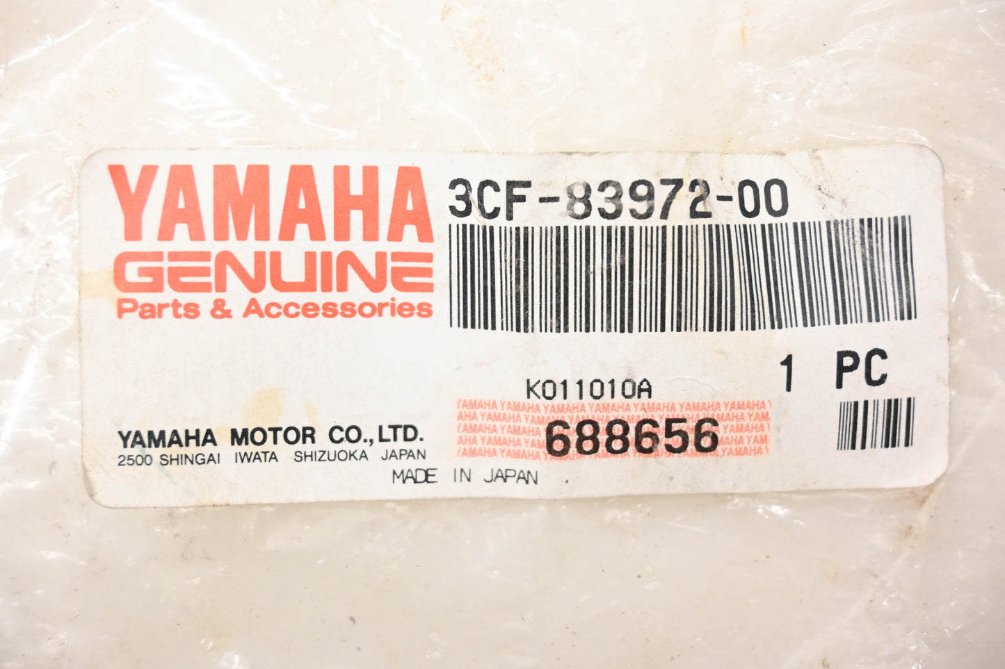 New OEM Yamaha 3CF-83972-00-00 Right Handlebar Switch NOS