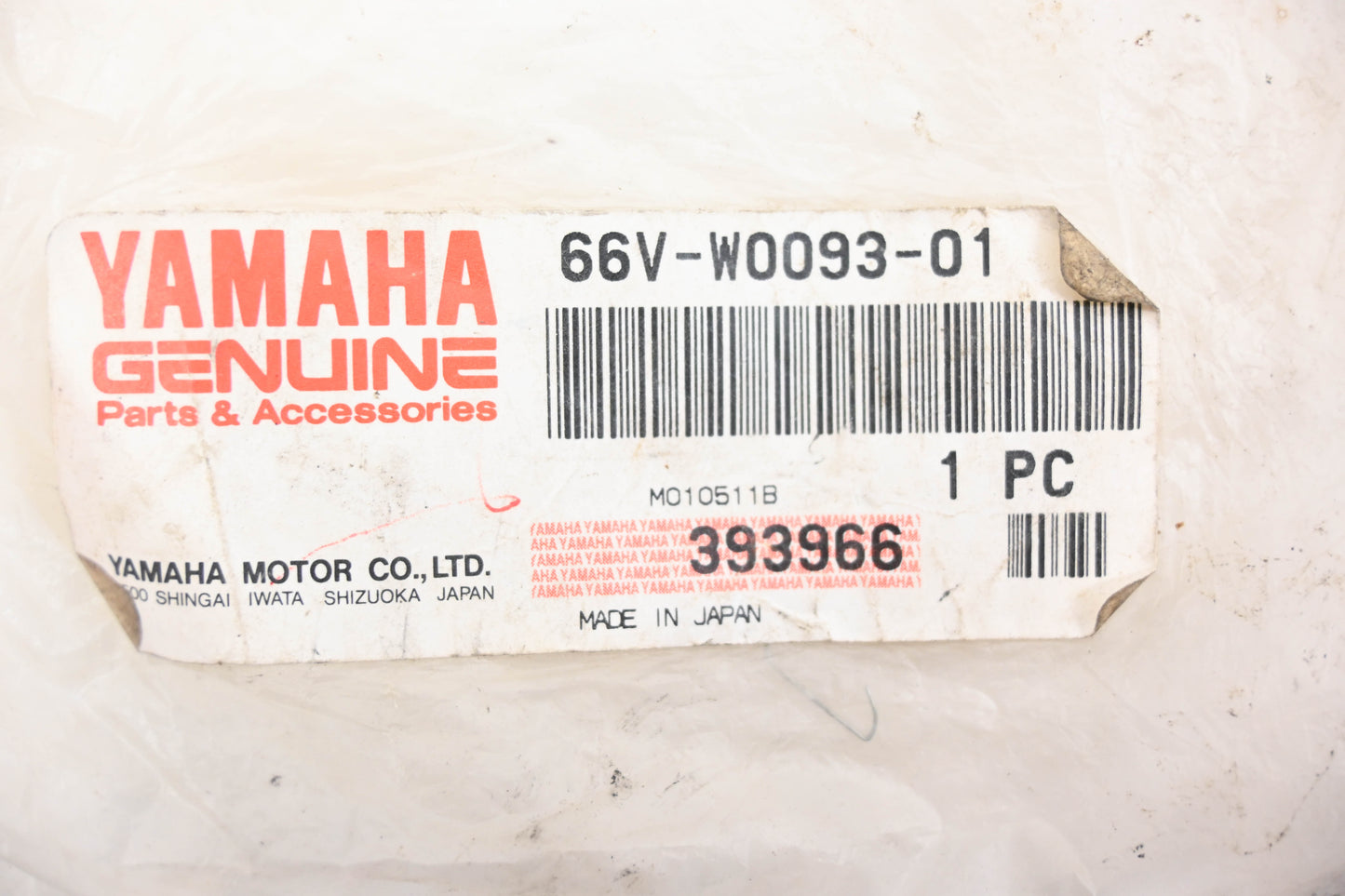 New OEM Yamaha 66V-W0093-01-00 Carburetor Repair Kit NOS