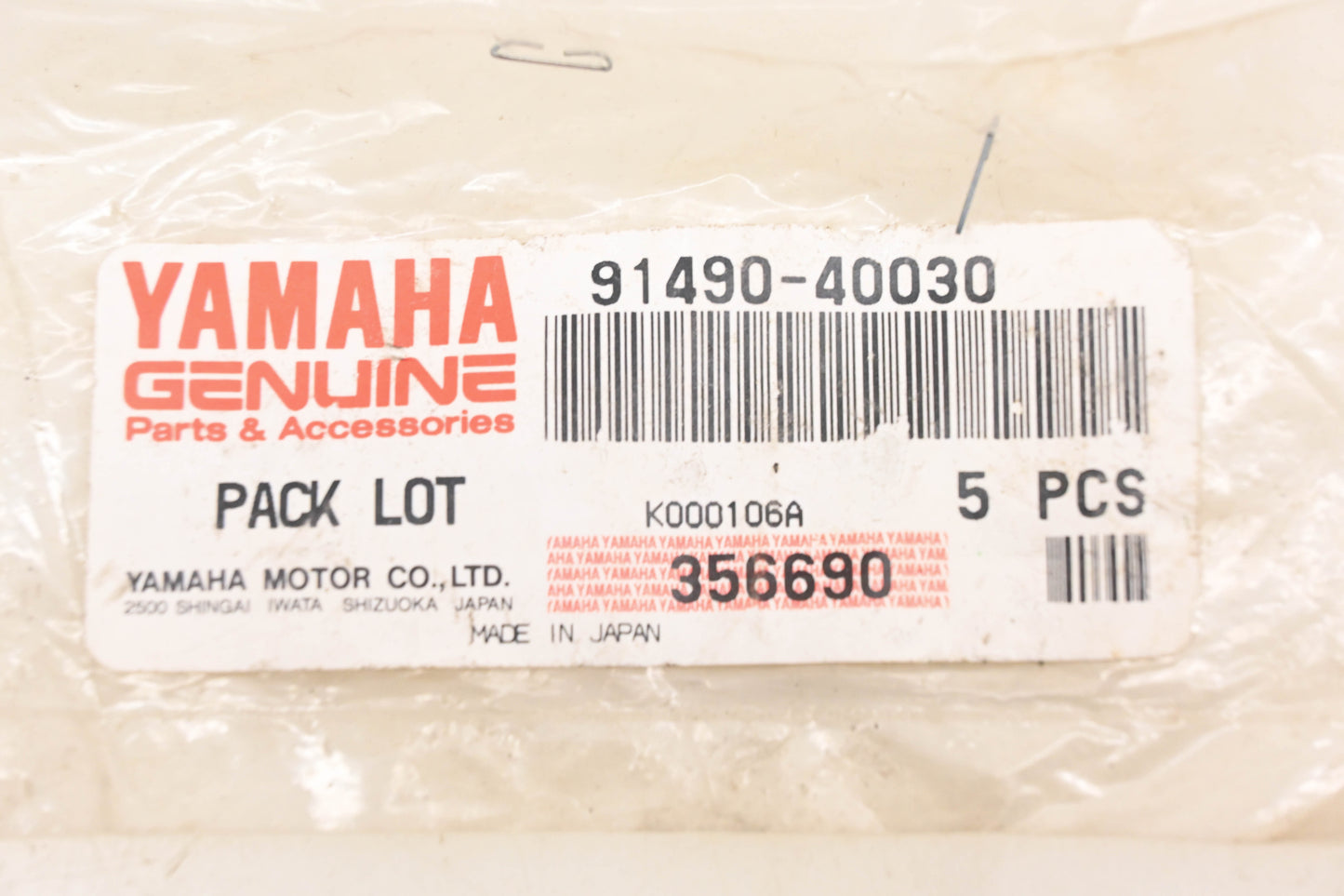 New OEM Yamaha 91490-40030-00 Cotter Pins Qty 5 NOS