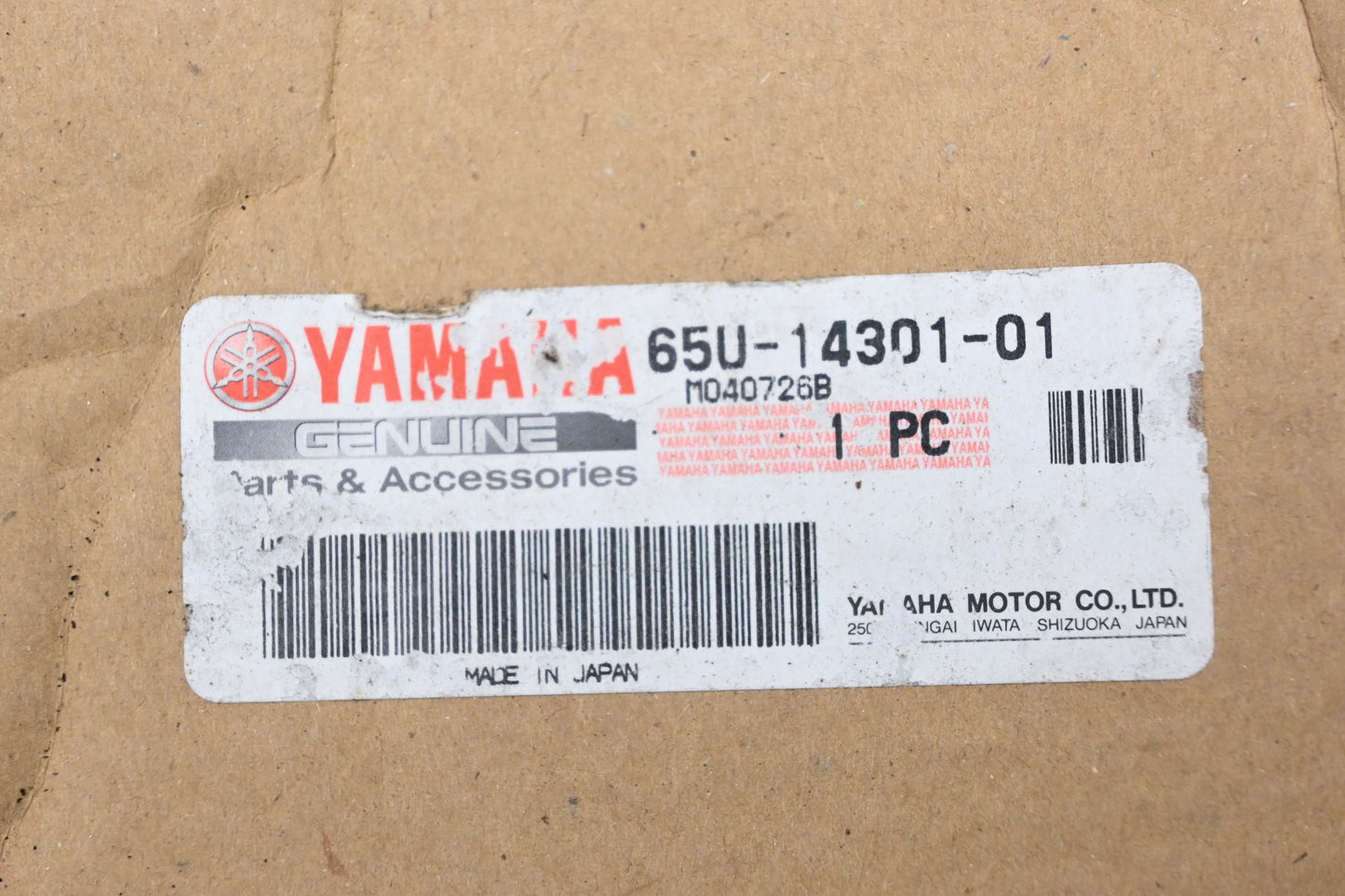 New OEM Yamaha 65U-14301-01-00 Mikuni Carburetor Assembly NOS