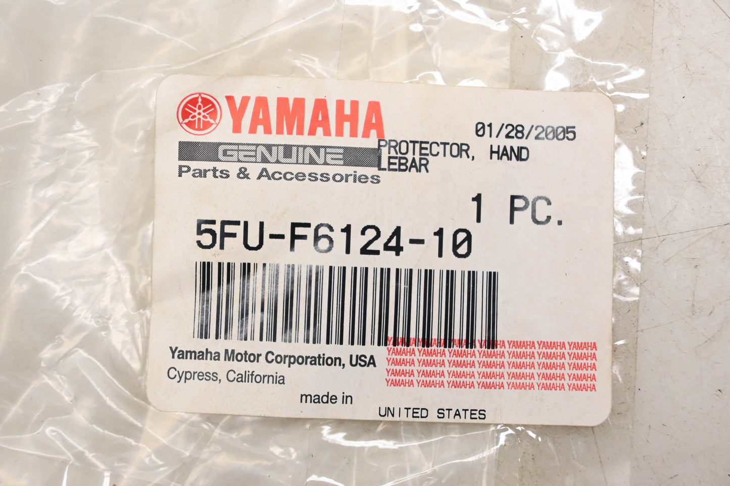 New OEM Yamaha 5FU-F6124-10-00 Handlebar Protector NOS