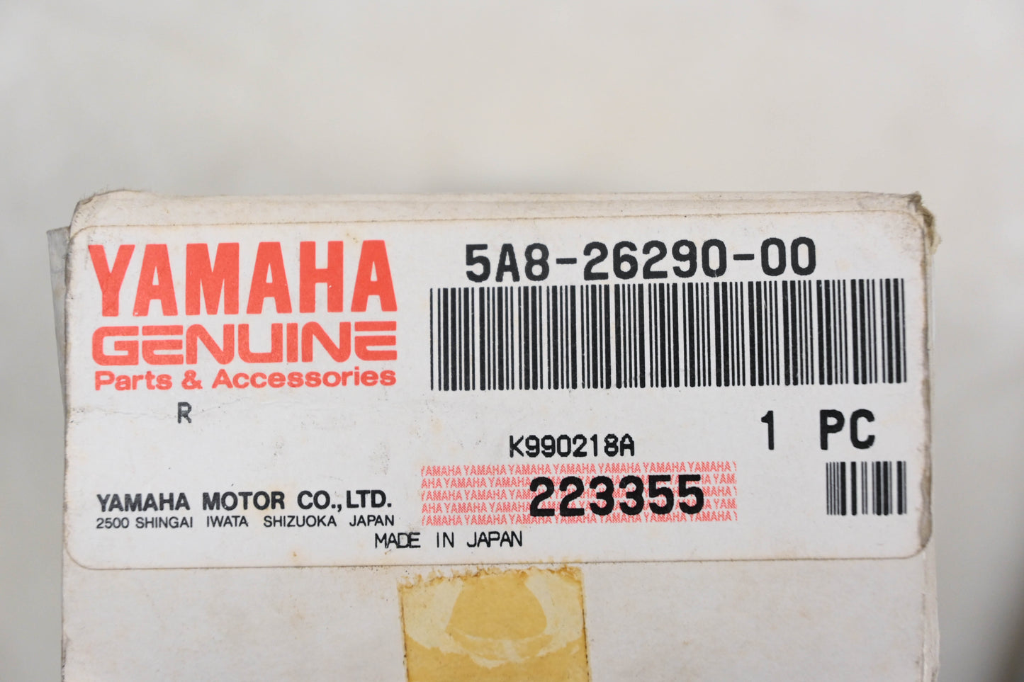 New OEM Yamaha 5A8-26290-00-00 Chrome Lefthand Side Mirror Assembly NOS