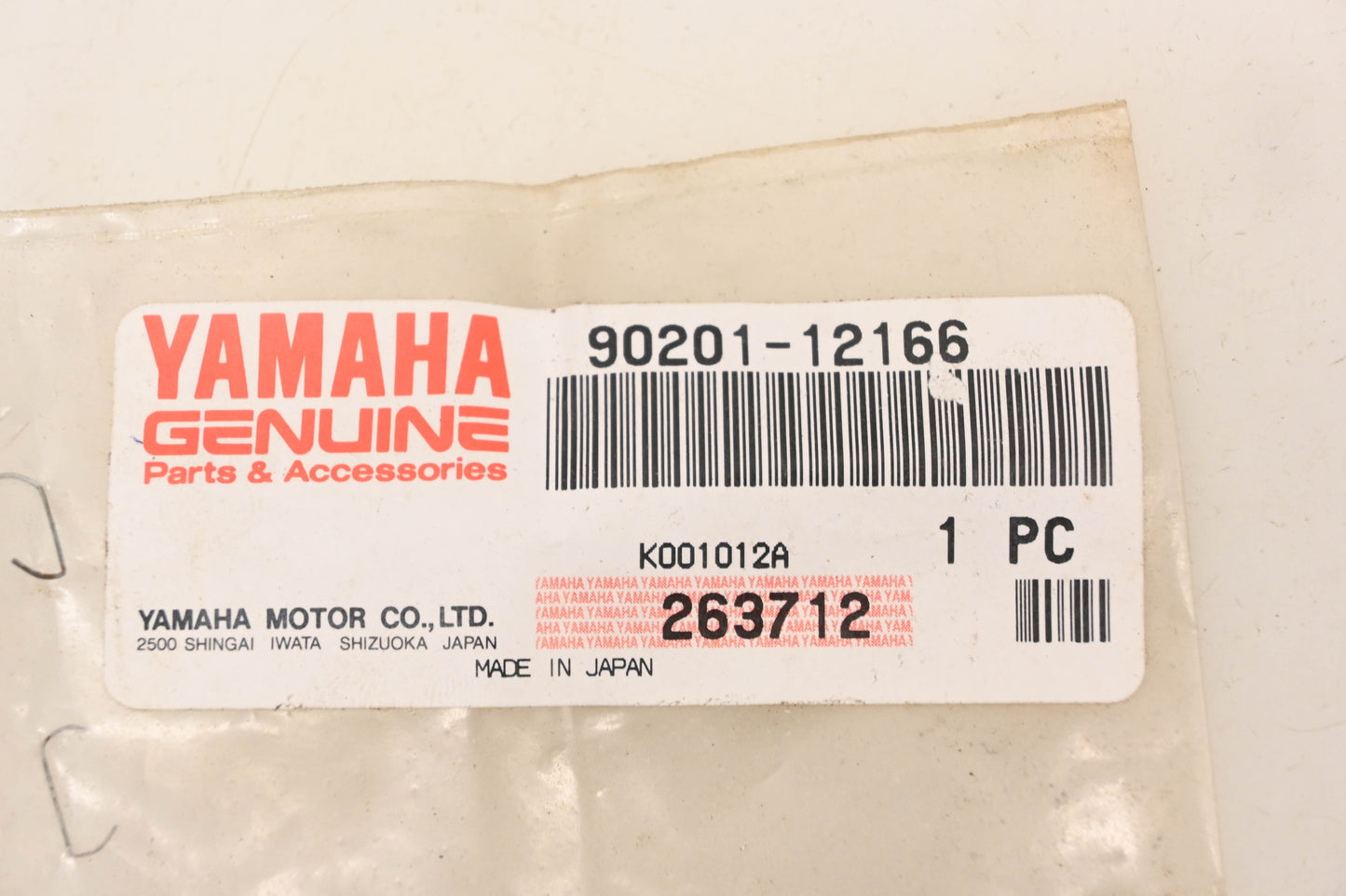 New OEM Yamaha 90201-12166-00 Plate Washer NOS