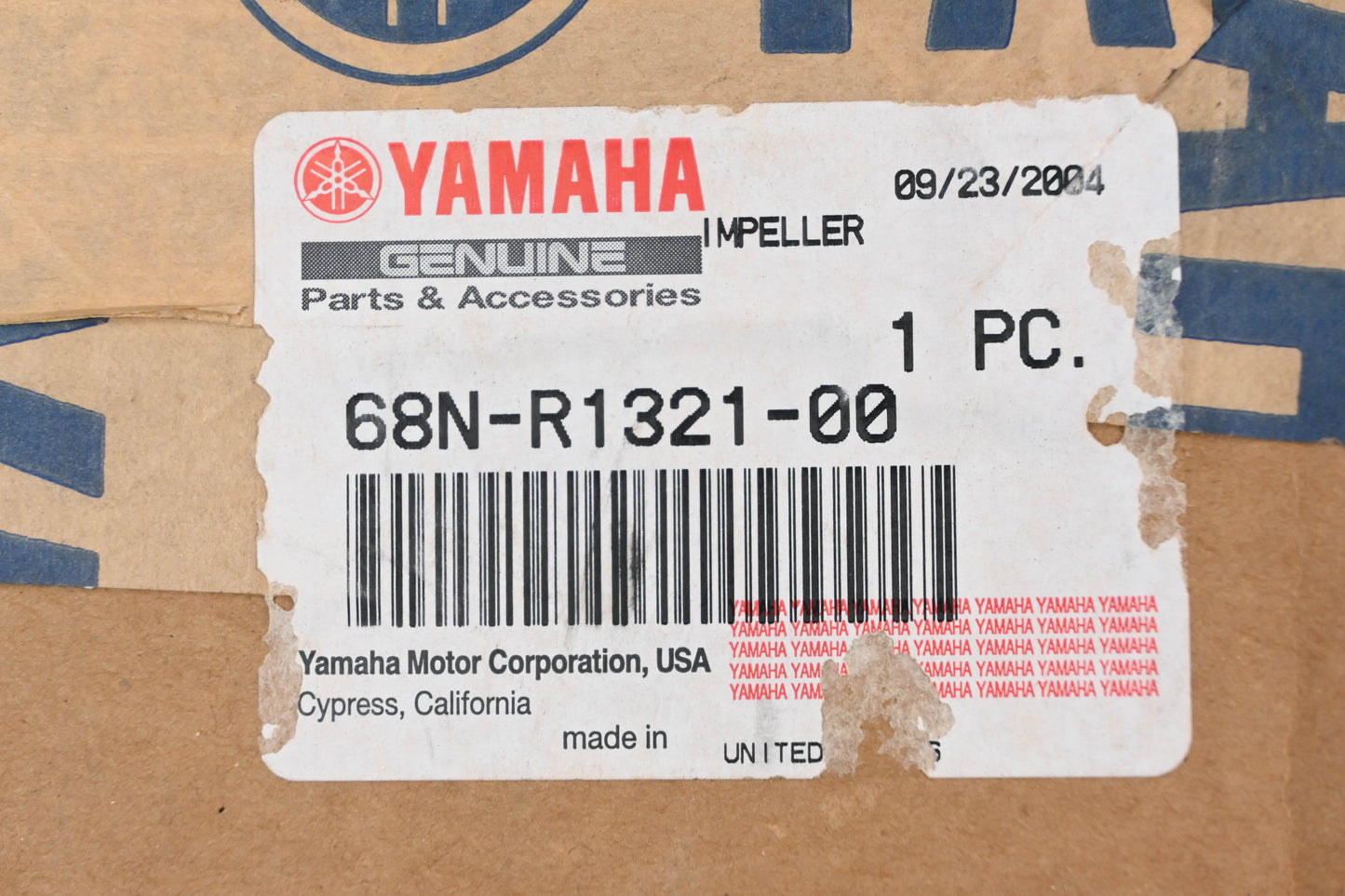 New OEM Yamaha 68N-R1321-00-00 Impeller NOS